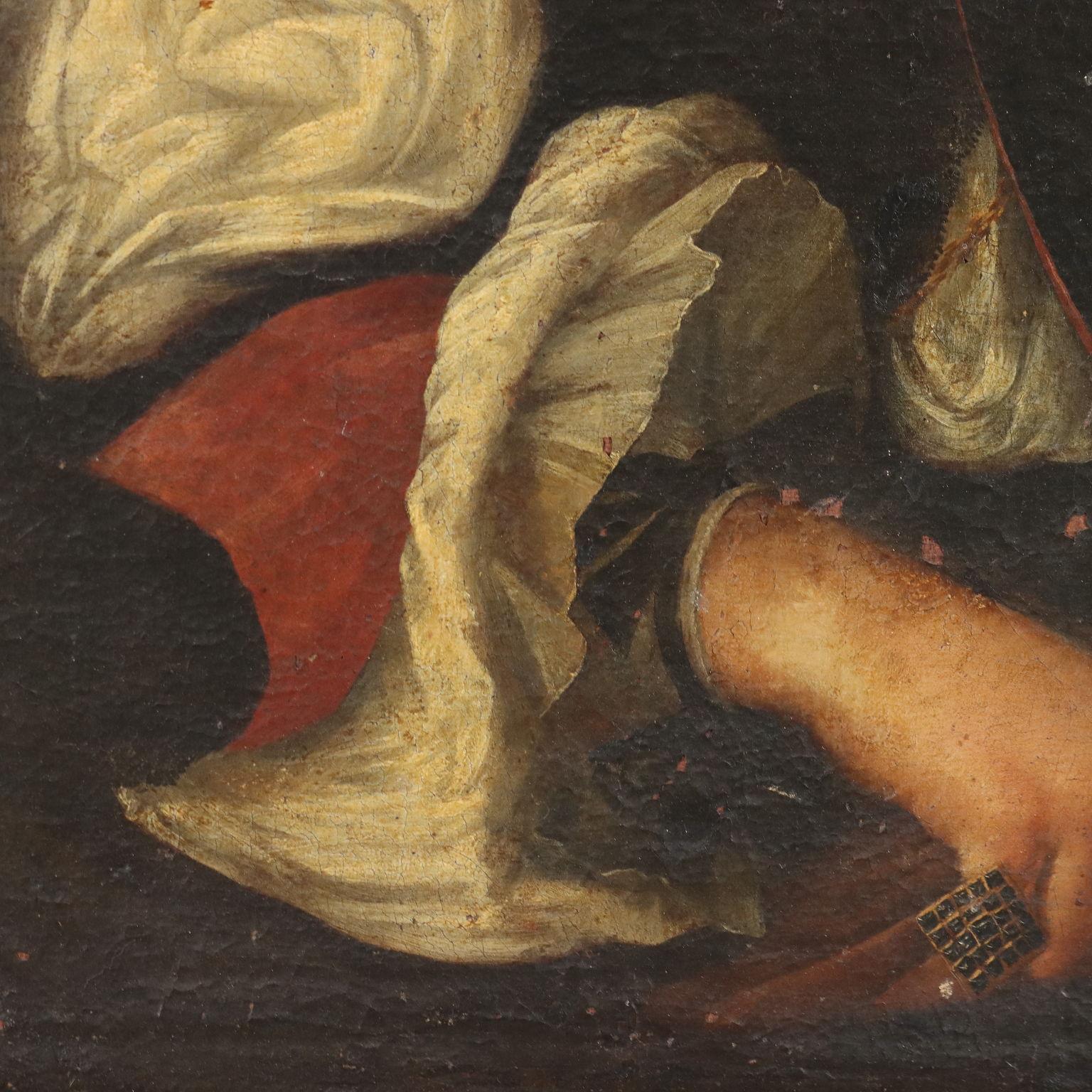 Peinture Portrait d'homme 17e siècle en vente 1