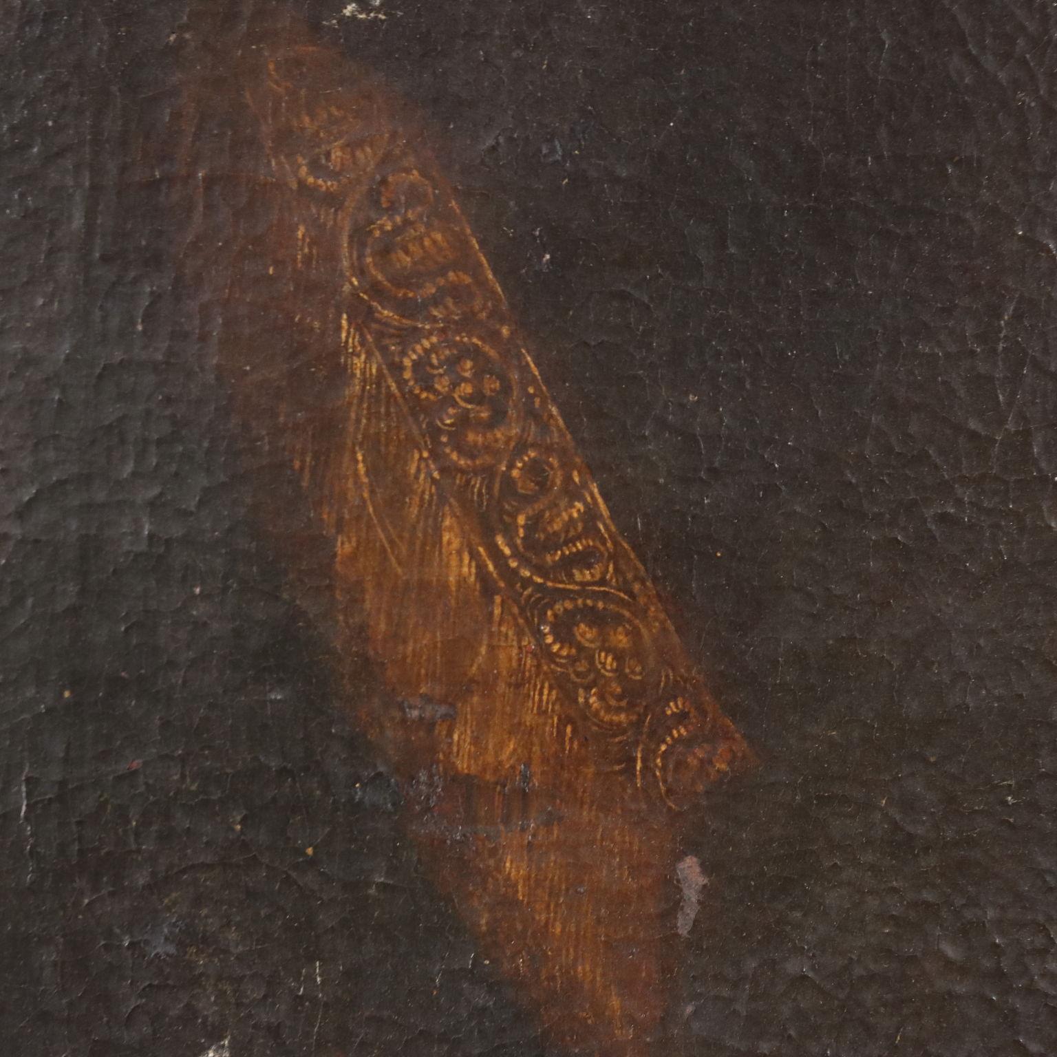 Peinture Portrait d'homme 17e siècle en vente 3