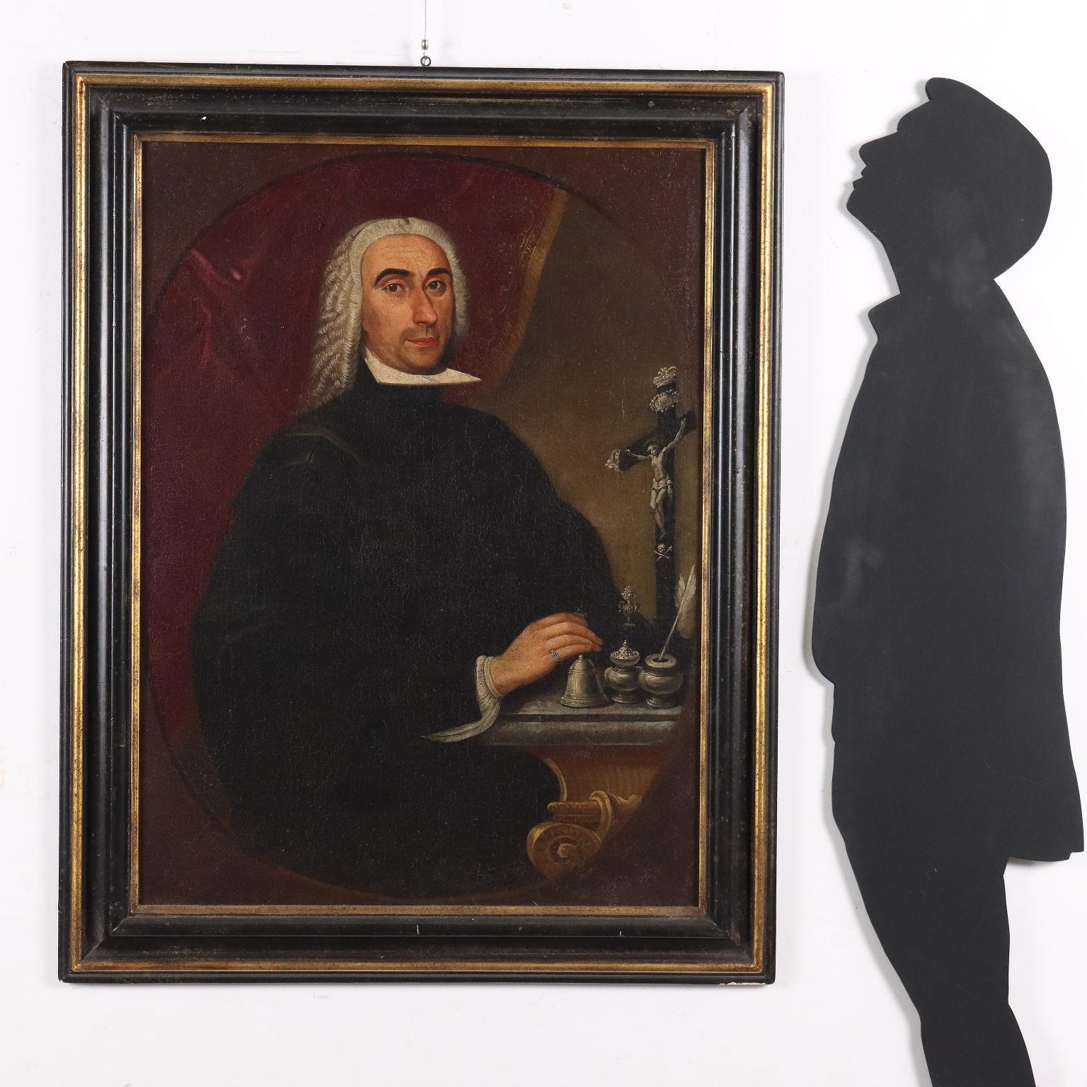 Dipinto Ritratto maschile XVIII secolo - Painting di Unknown
