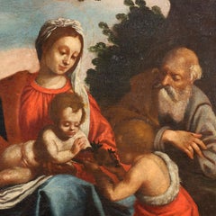 Dipinto Sacra Famiglia con San Giovannino, XVIII secolo