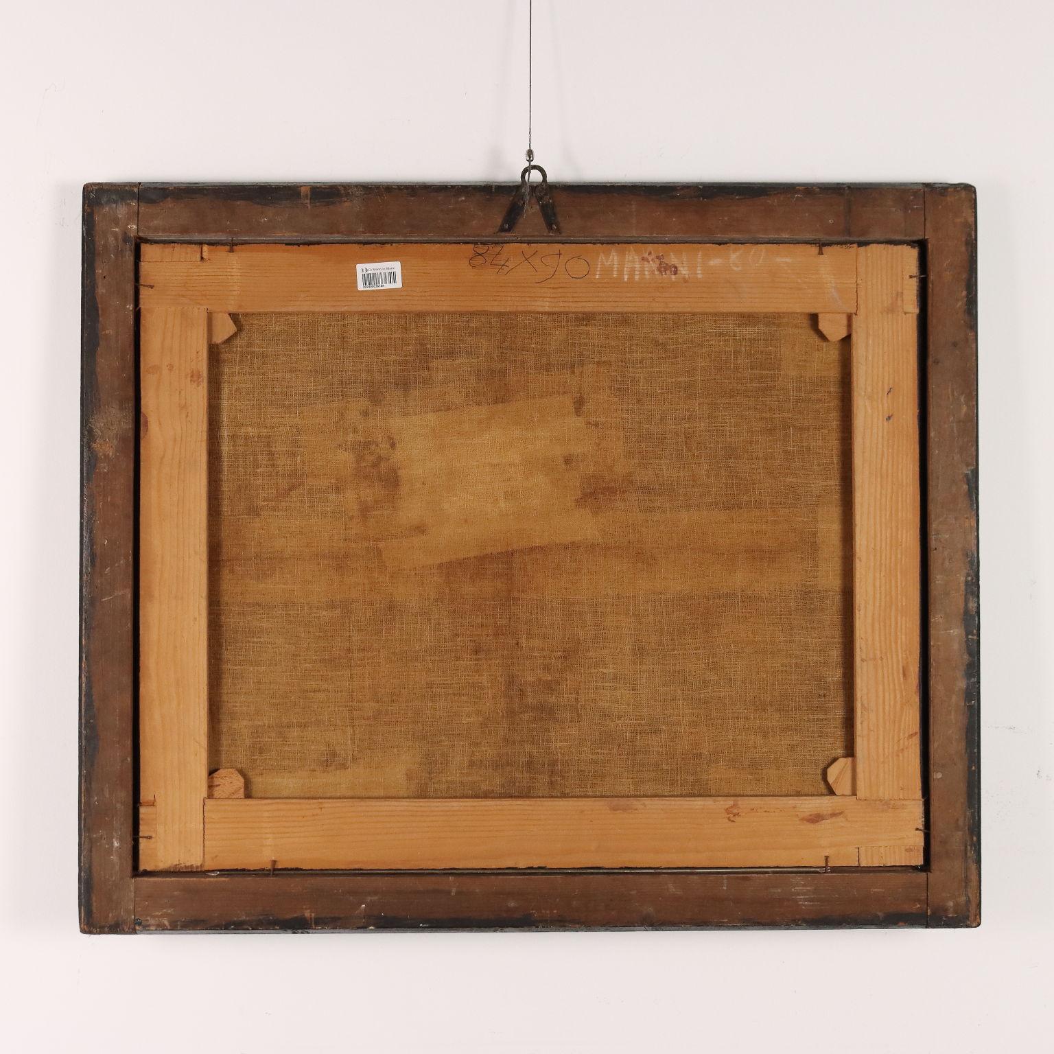 Dipinto Sacra Famiglia con Santi XVII-XVIII secolo For Sale 7