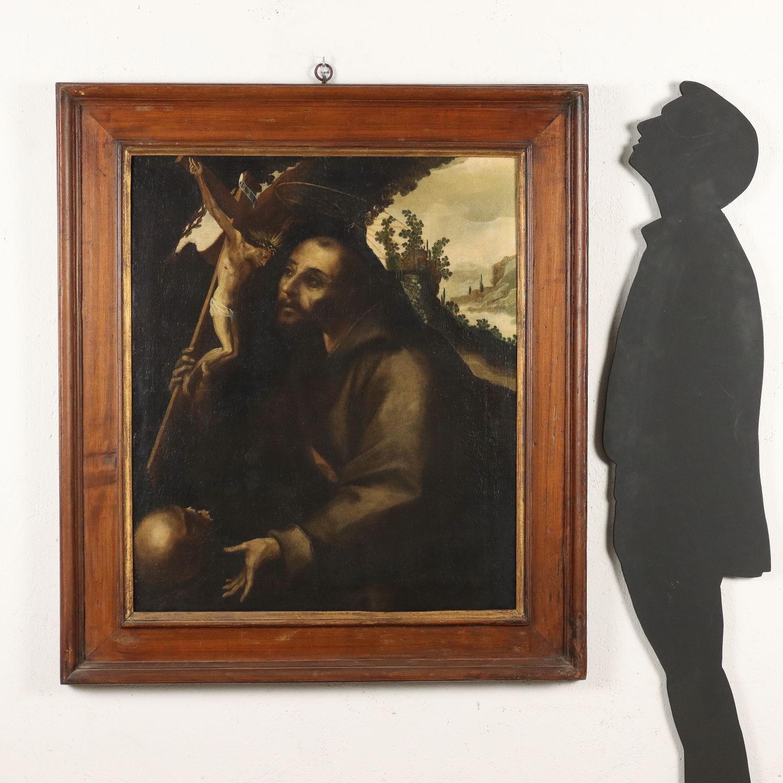 Dipinto San Francesco in Preghiera XVII-XVIII secolo - Painting di Unknown