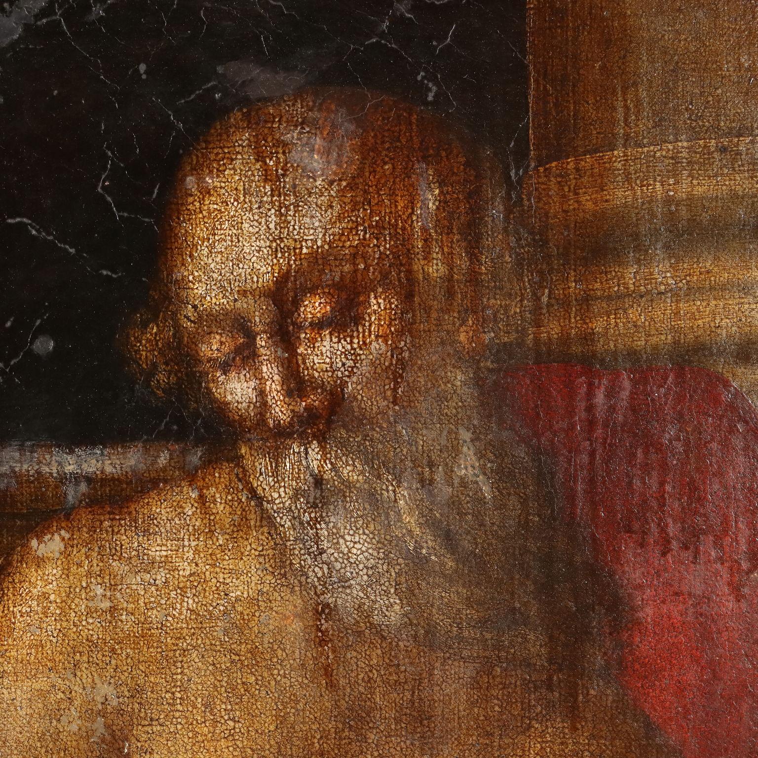 Painting Saint Jerome 17th century For Sale 2