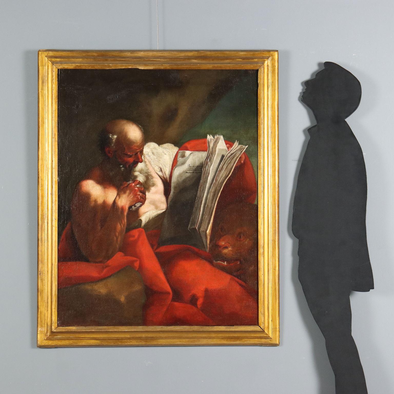 Dipinto San Girolamo Penitente XVII secolo (Sonstige Kunststile), Painting, von Unknown