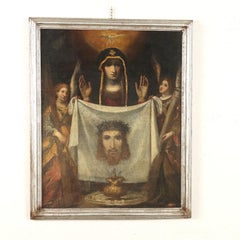 Antique Painting Saint Veronica and the Holy Veil 1600