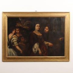 Painted Scene with Female Figures, 18th century