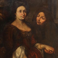 Painted Scene with Female Figures, 18th century