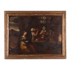 Cuadro de escena de taberna del siglo XVIII