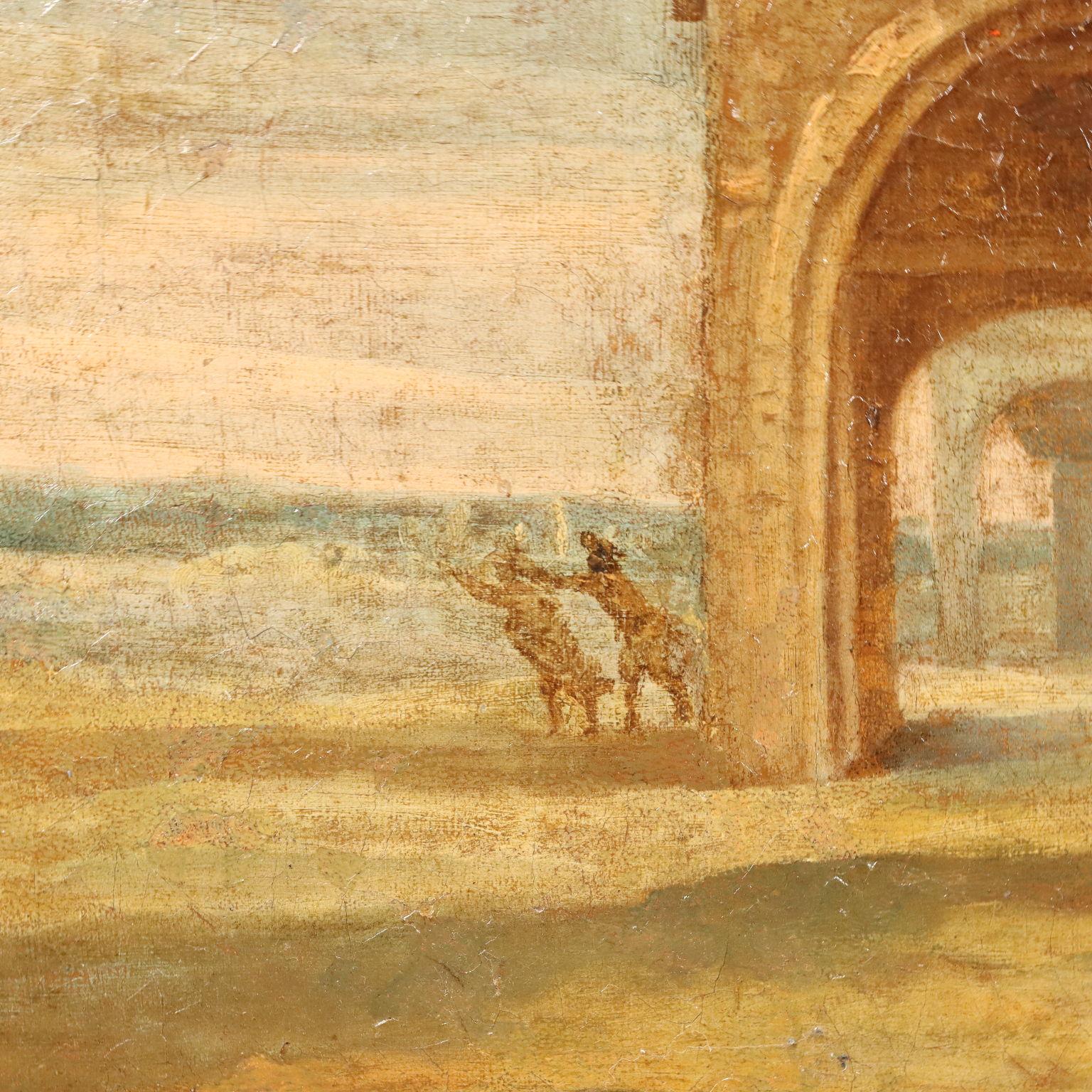 Dipinto Scena di Vita Popolare XVIII secolo en vente 4