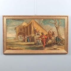 Dipinto Scena di Vita Popolare XVIII secolo
