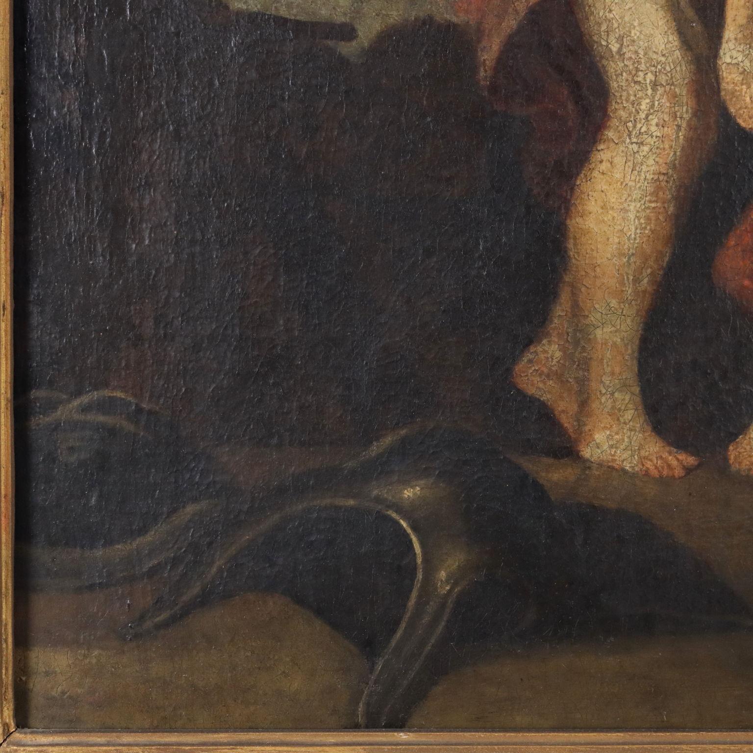 Painting Venus in the Forge of Vulcan 17th century For Sale 5