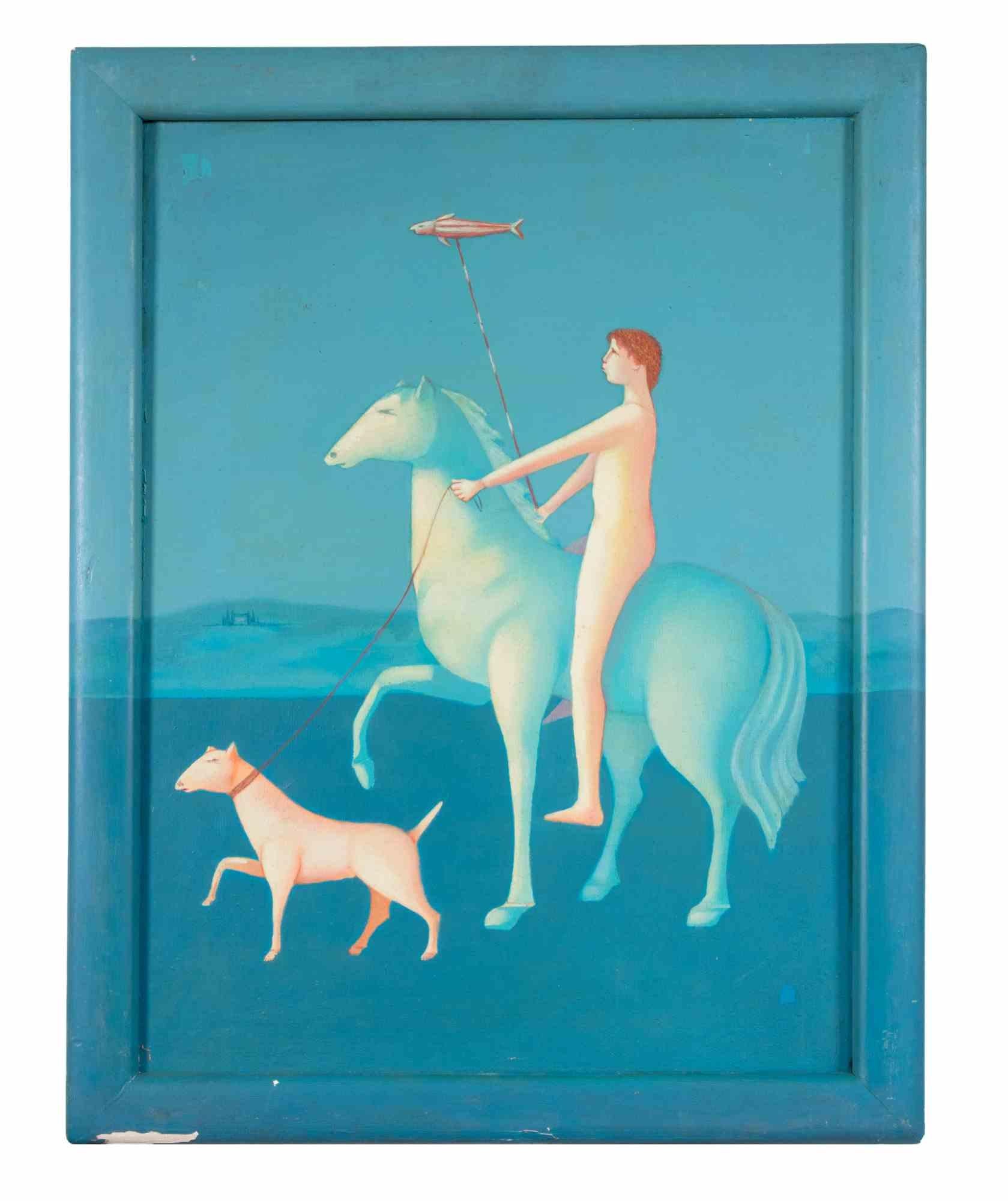 Directional - Peinture à l'huile - 1990 - Contemporain Painting par Unknown