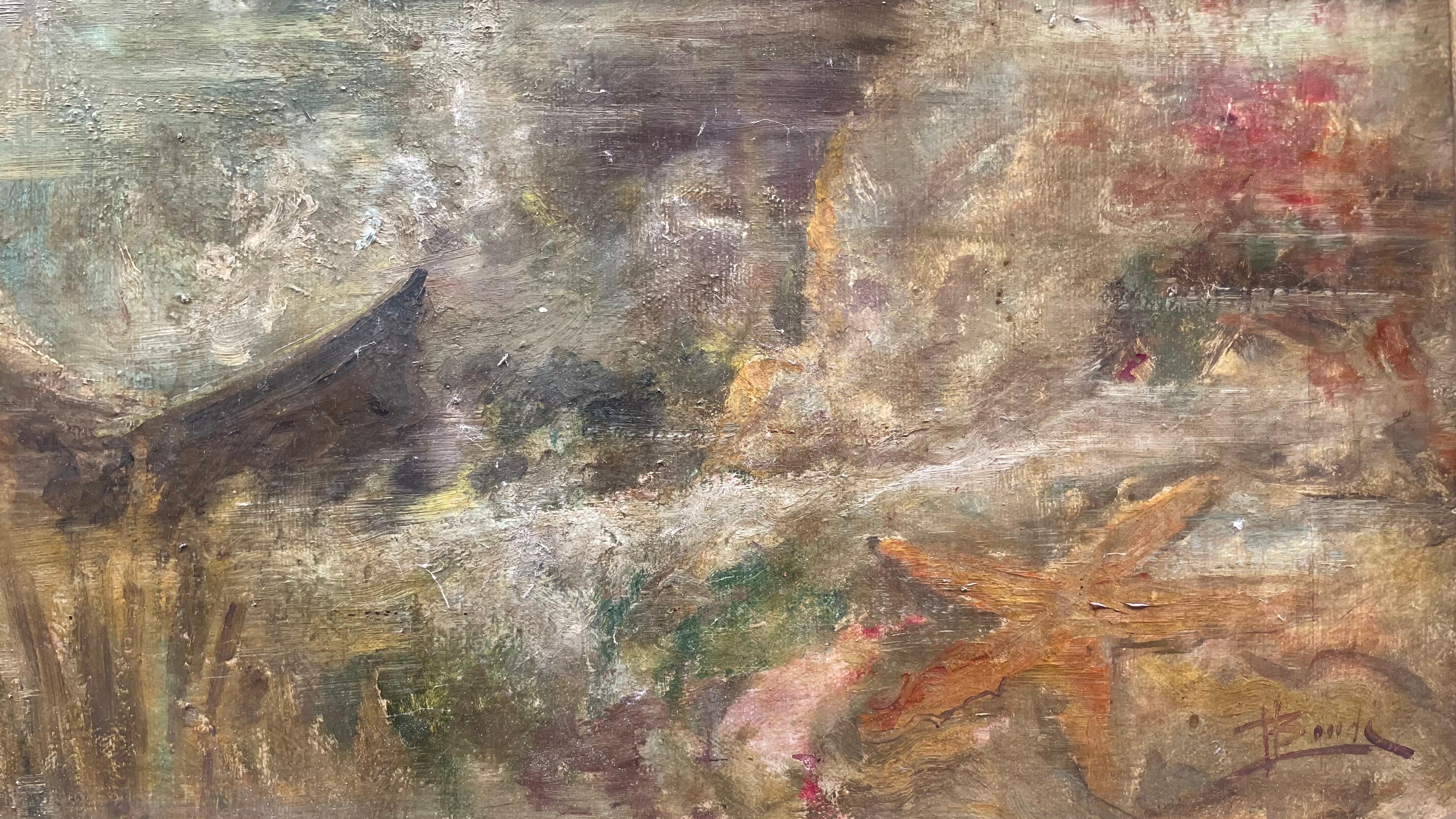 Diver with Grouper under a Boat – Mid-20th Century en vente 13