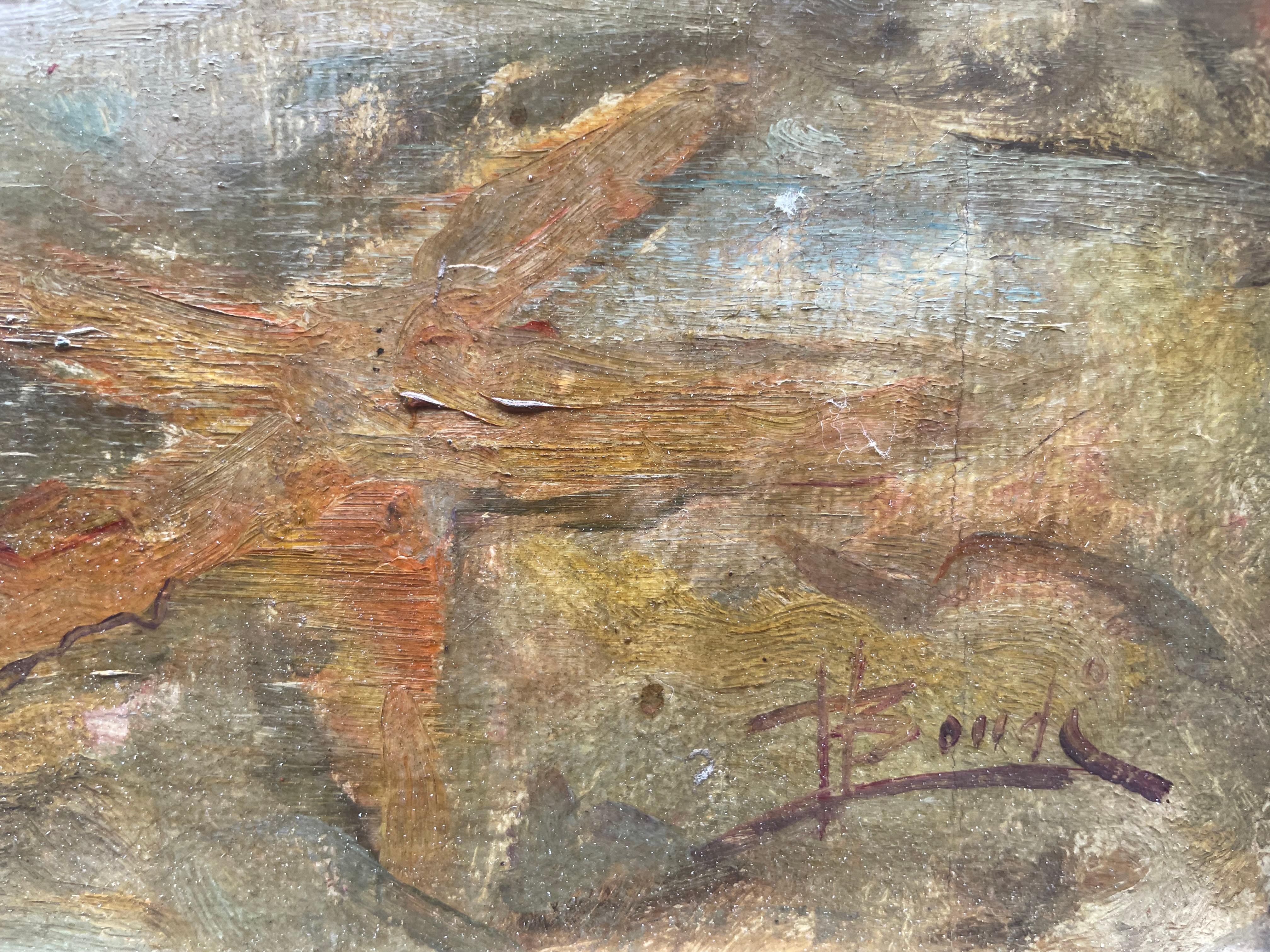 Diver with Grouper under a Boat – Mid-20th Century en vente 4