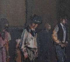 D.M.K - Framed 20th Century Oil, Two Cowboys