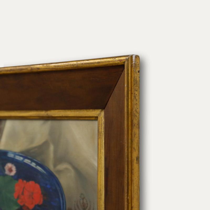 Dominicus de Ruiter (1872-1947) - Öl, Stillleben mit Blumen und einem Kelch im Angebot 1