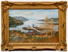 Donald M. Shearer (1925-2017) - Óleo del siglo XX, Castillo de Eilean Donan