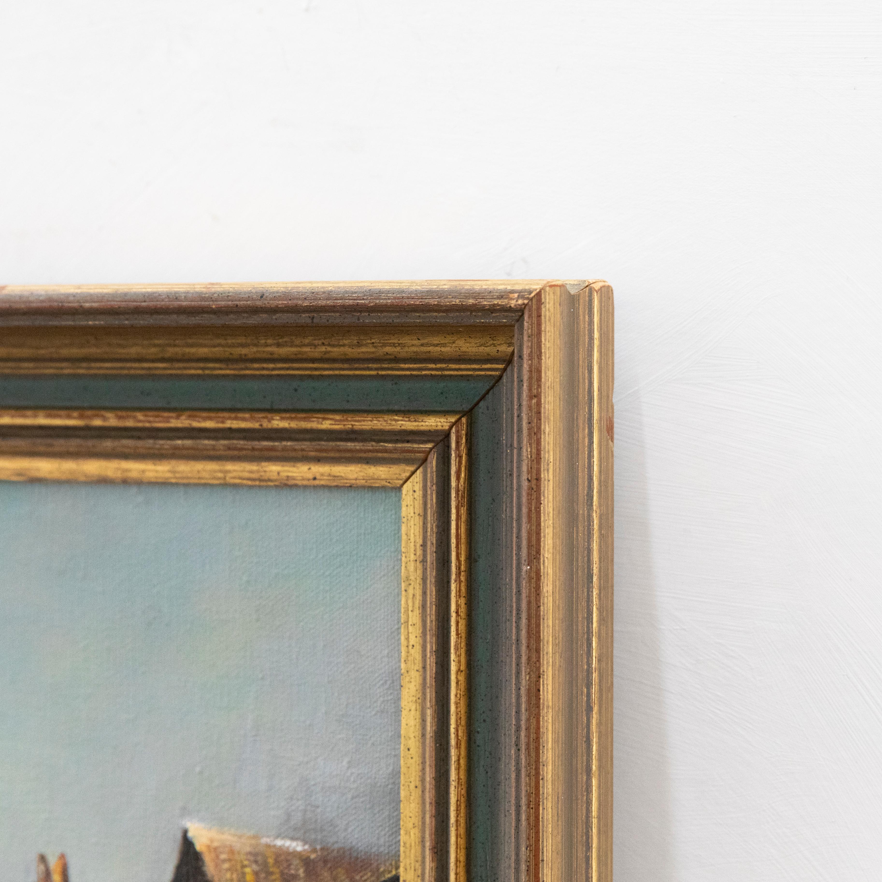 Donald & Smith - Huile contemporaine encadrée, Honfleur en vente 1