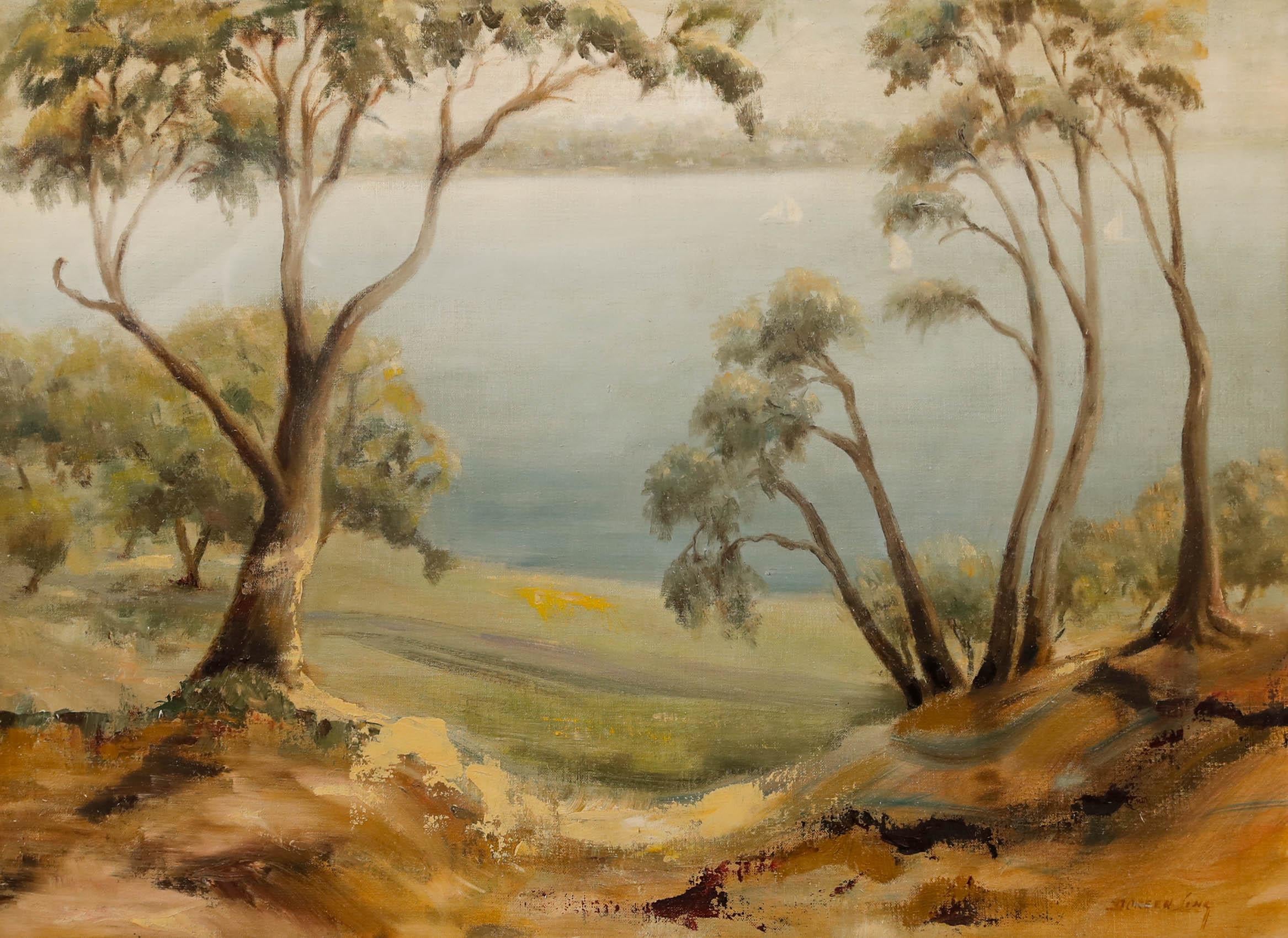 Doreen King  - École australienne du milieu du 20e siècle, huile, grenade à menthe - Painting de Unknown