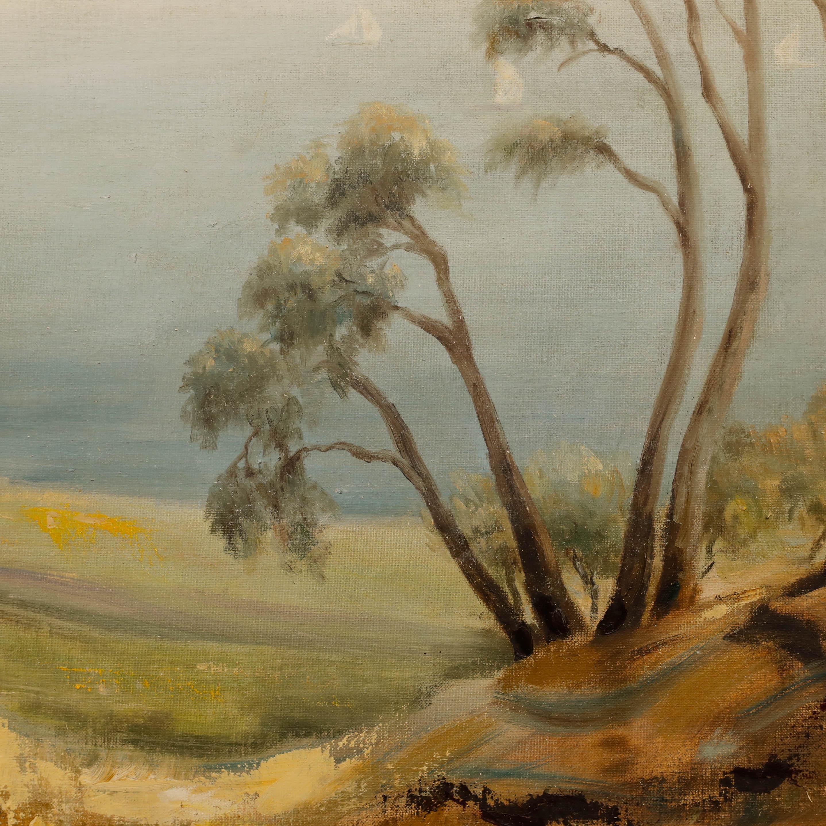 Doreen King  - École australienne du milieu du 20e siècle, huile, grenade à menthe en vente 1