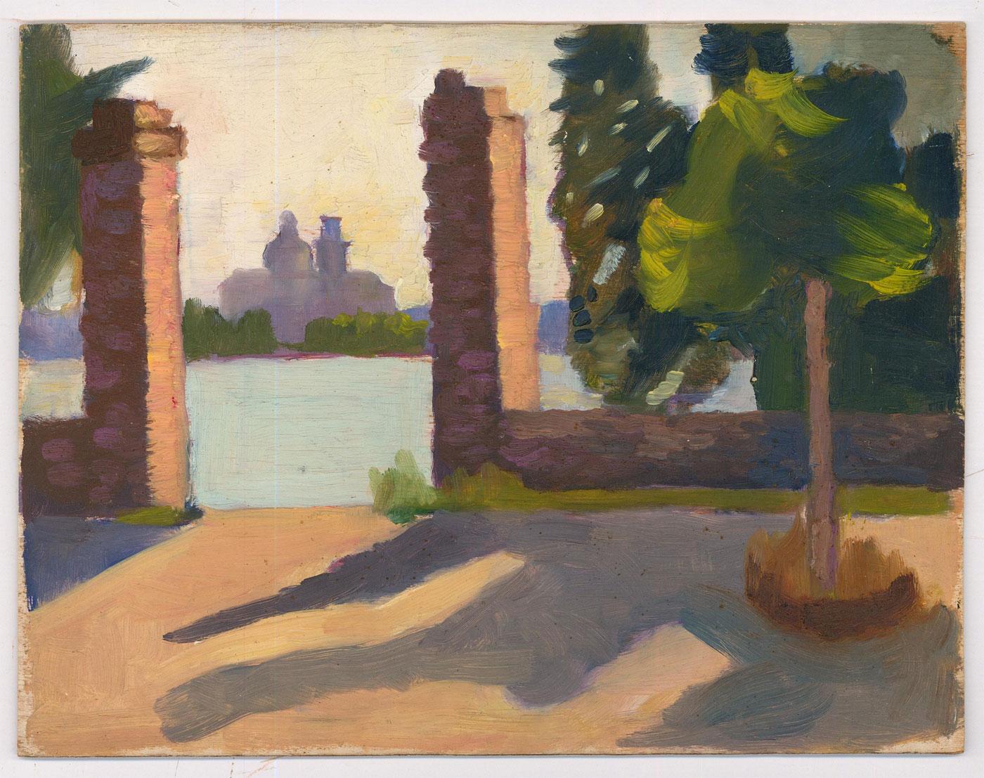 Double Sided Mid 20th Century Oil - Views of Venice - Painting by Unknown