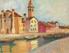 Double Sided Mid 20th Century Oil - Views of Venice