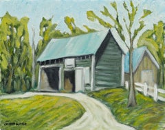 Douglas Cosbie Ware (b.1955) - 1993 Oil, Wakefield Barn