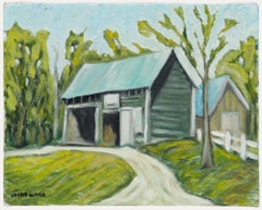 Douglas Cosbie Ware (b.1955) - 1993 Oil, Wakefield Barn
