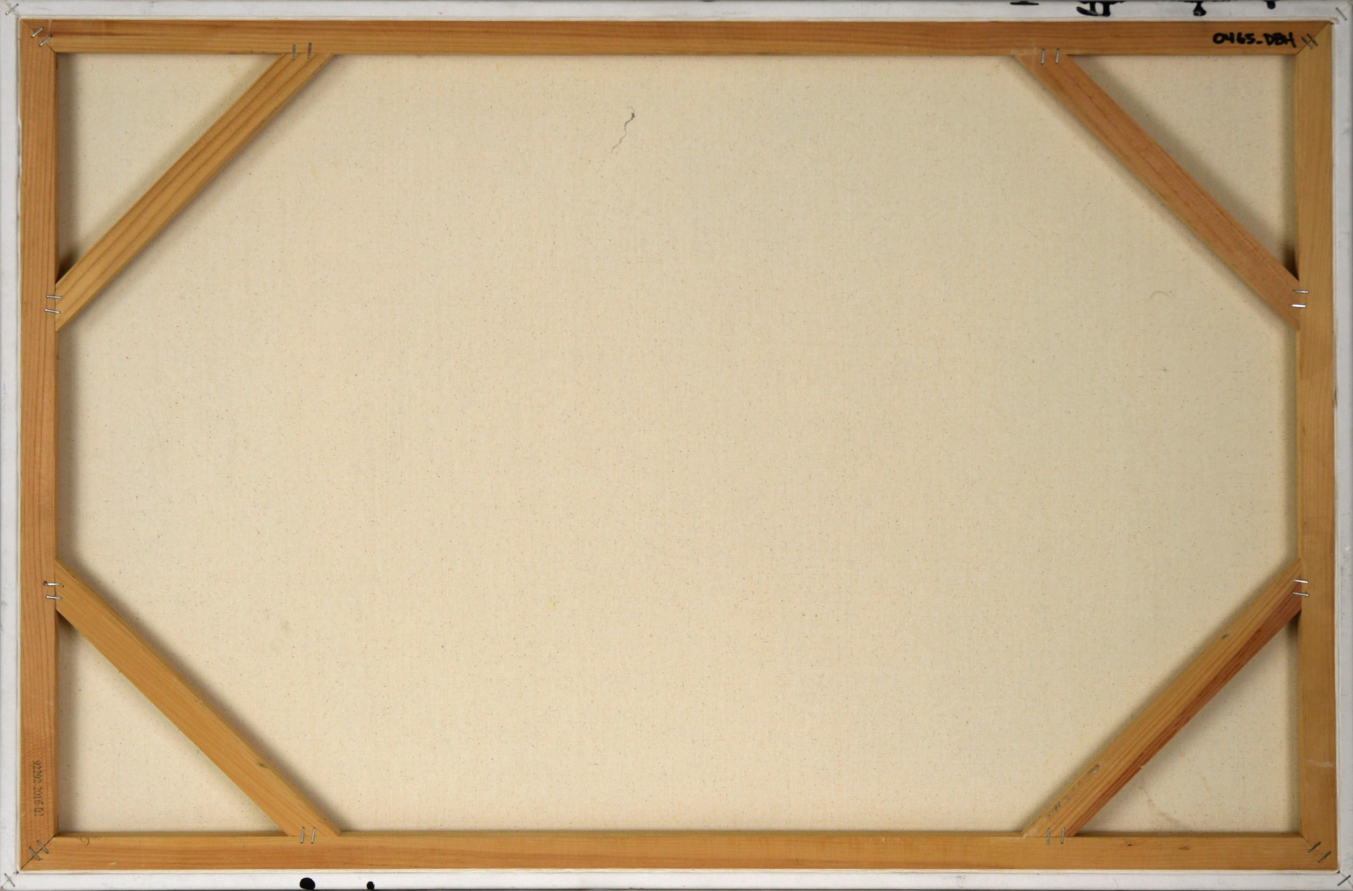 Drips and Flowers - Zeitgenössische Blumenkomposition in Acryl auf Leinwand im Angebot 4