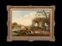 Ducks On The Riverbank, 17th Century MARMADUKE CRADOCK (1660-1717)