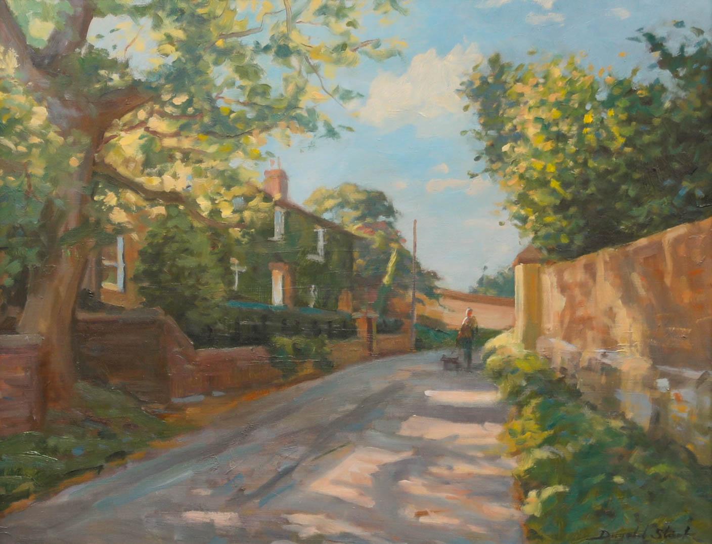 Dugald Stark - 1988 Olio, vento e sole, Chearsley - Painting di Unknown