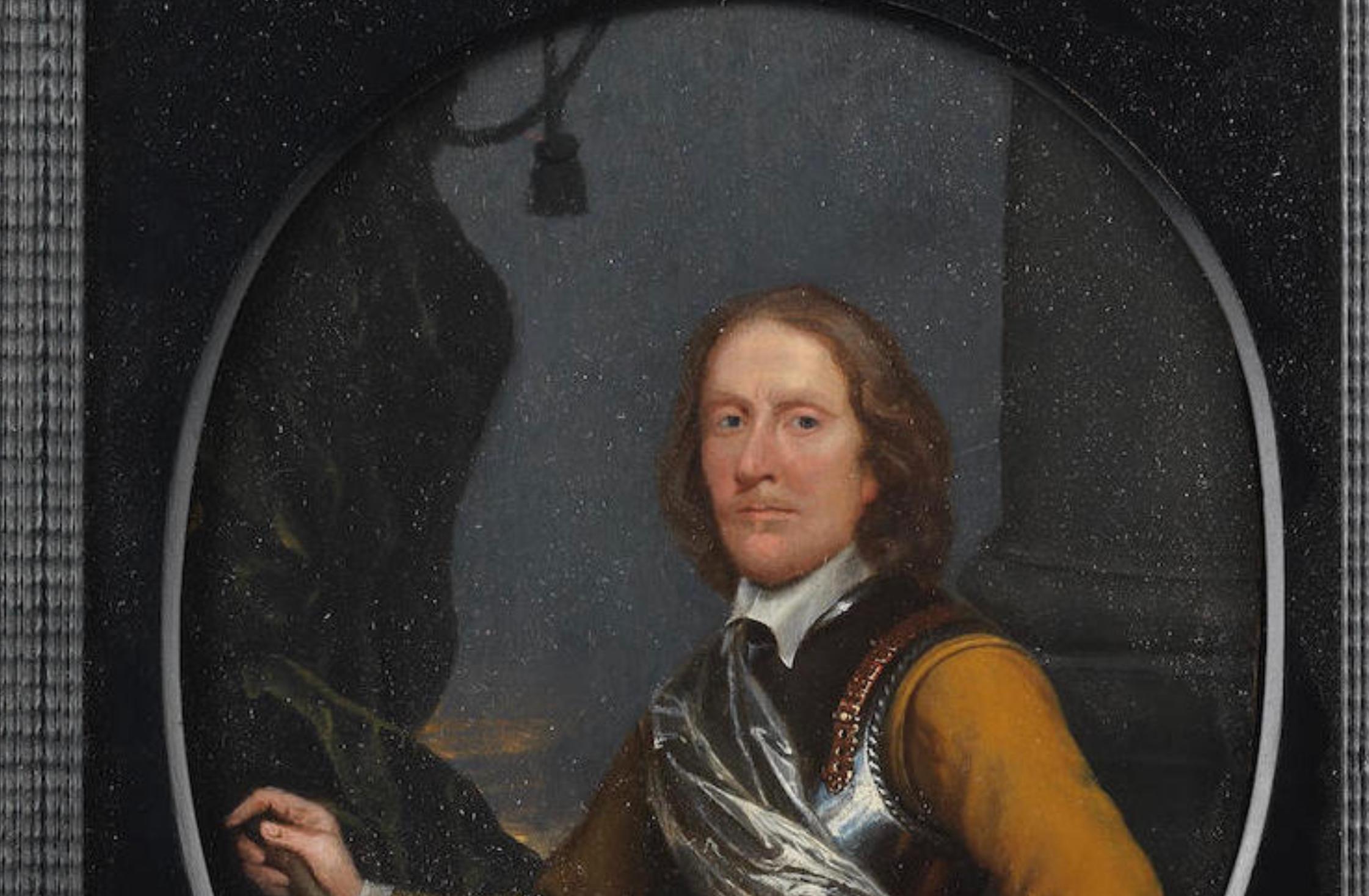 Dutch School 17th century Portrait of a gentleman in armour - Painting by Unknown