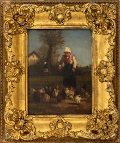 Dutch School, Feeding the Chickens
