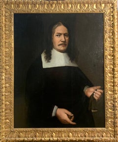 Dutch school. Male portrait. Dated 1663