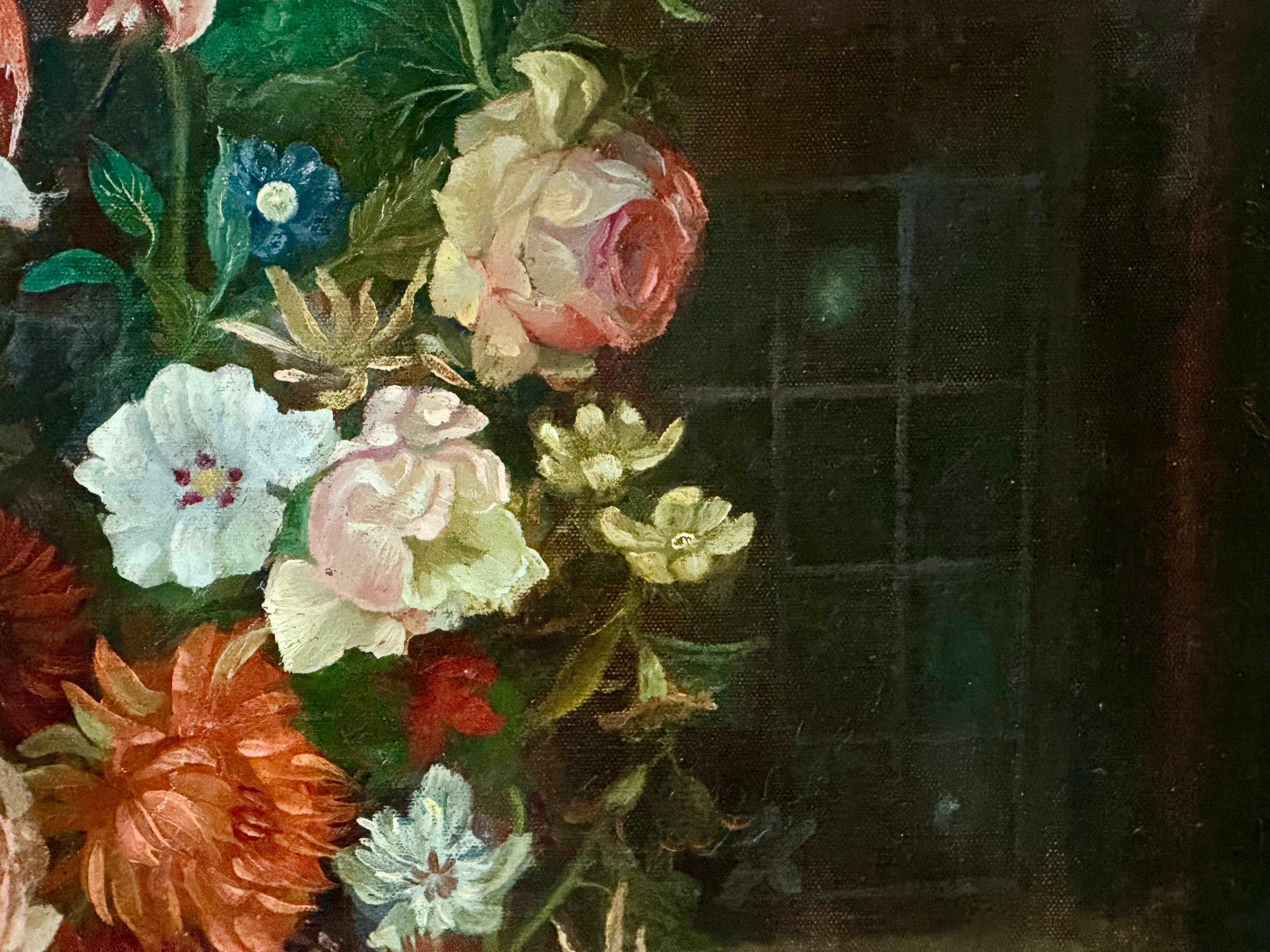 Fiori in stile olandese, sala da sera con finestra in vendita 9