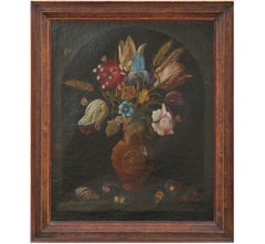 Dutch Style Vanitas Floral Still Life Painting