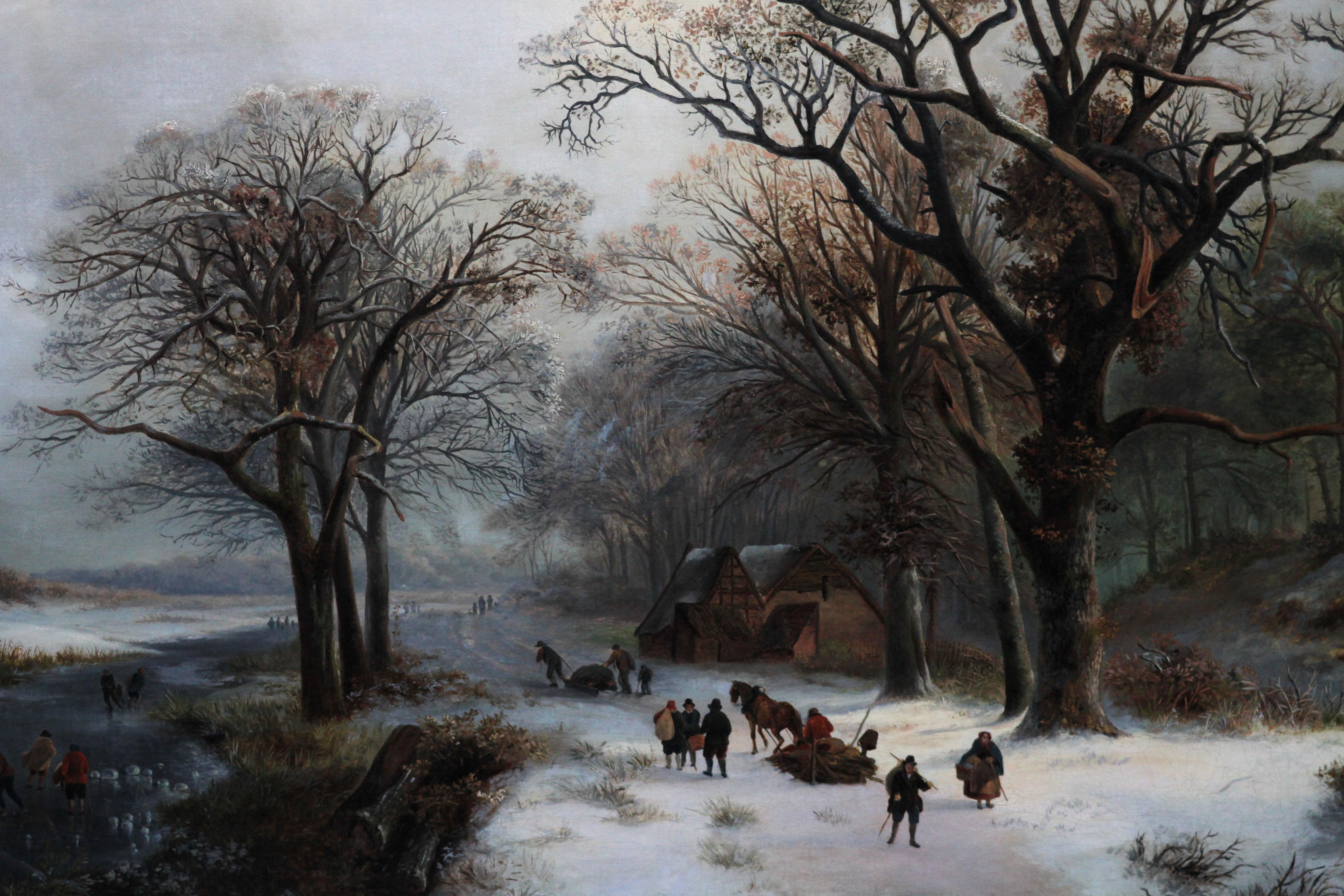 Winter landscape painting for sale