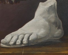 E. Gaubert - Late 19th Century Oil, Study of a Marble Foot