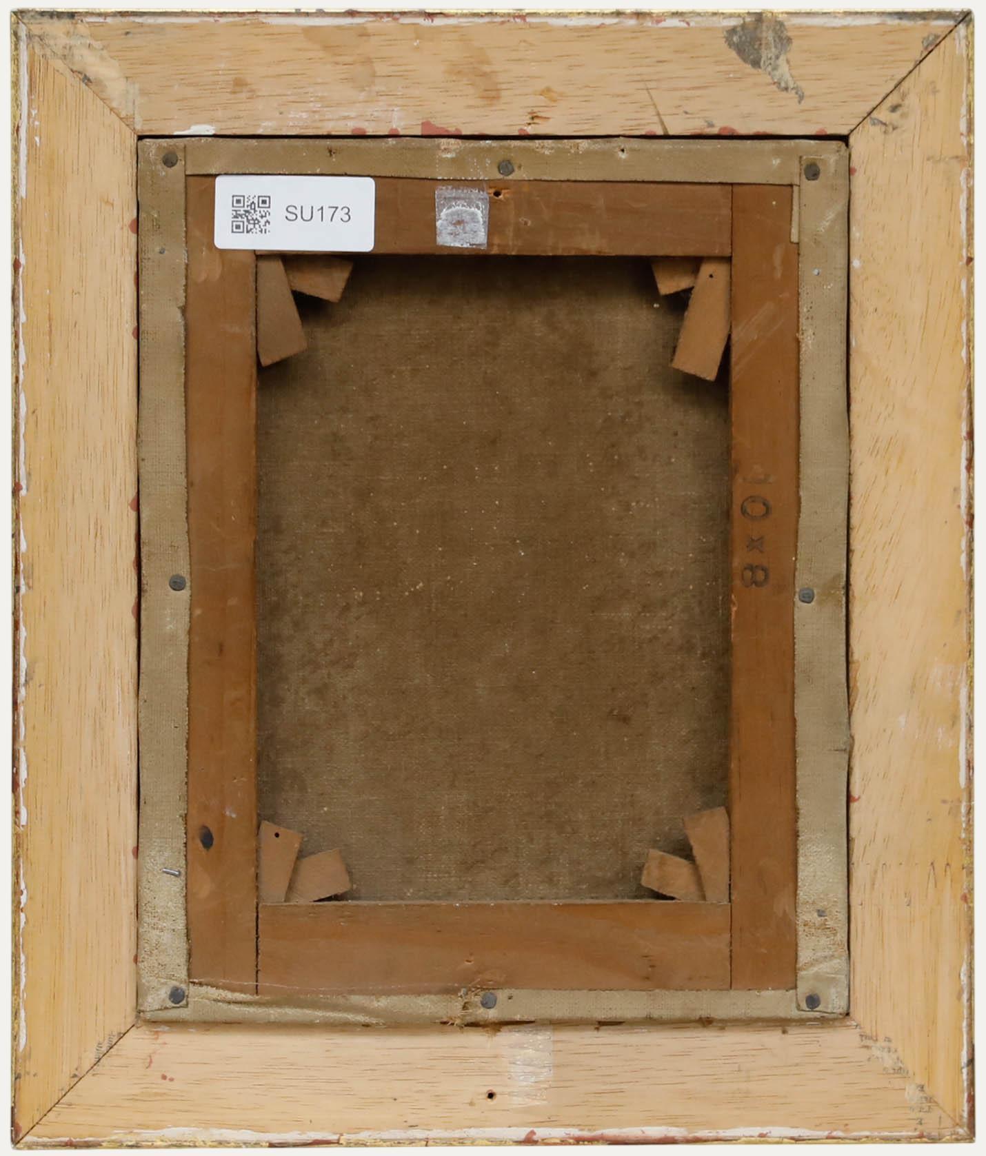 E. Hunter - Spätes 19. Jahrhundert Öl, Trauernde Dame (Schwarz), Portrait Painting, von Unknown