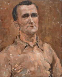 E. M. Johnson - Framed Mid 20th Century Oil, Portrait of a Gentleman