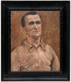 E. M. Johnson - Framed Mid 20th Century Oil, Portrait of a Gentleman