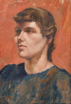 E. M. Johnson - Modern British Mid 20th Century Oil, Portrait of a Lady