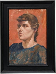 E. M. Johnson - Modern British Mid 20th Century Oil, Portrait of a Lady