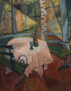 E. M. Wilson  - c.1940 Oil, A Place to Dine