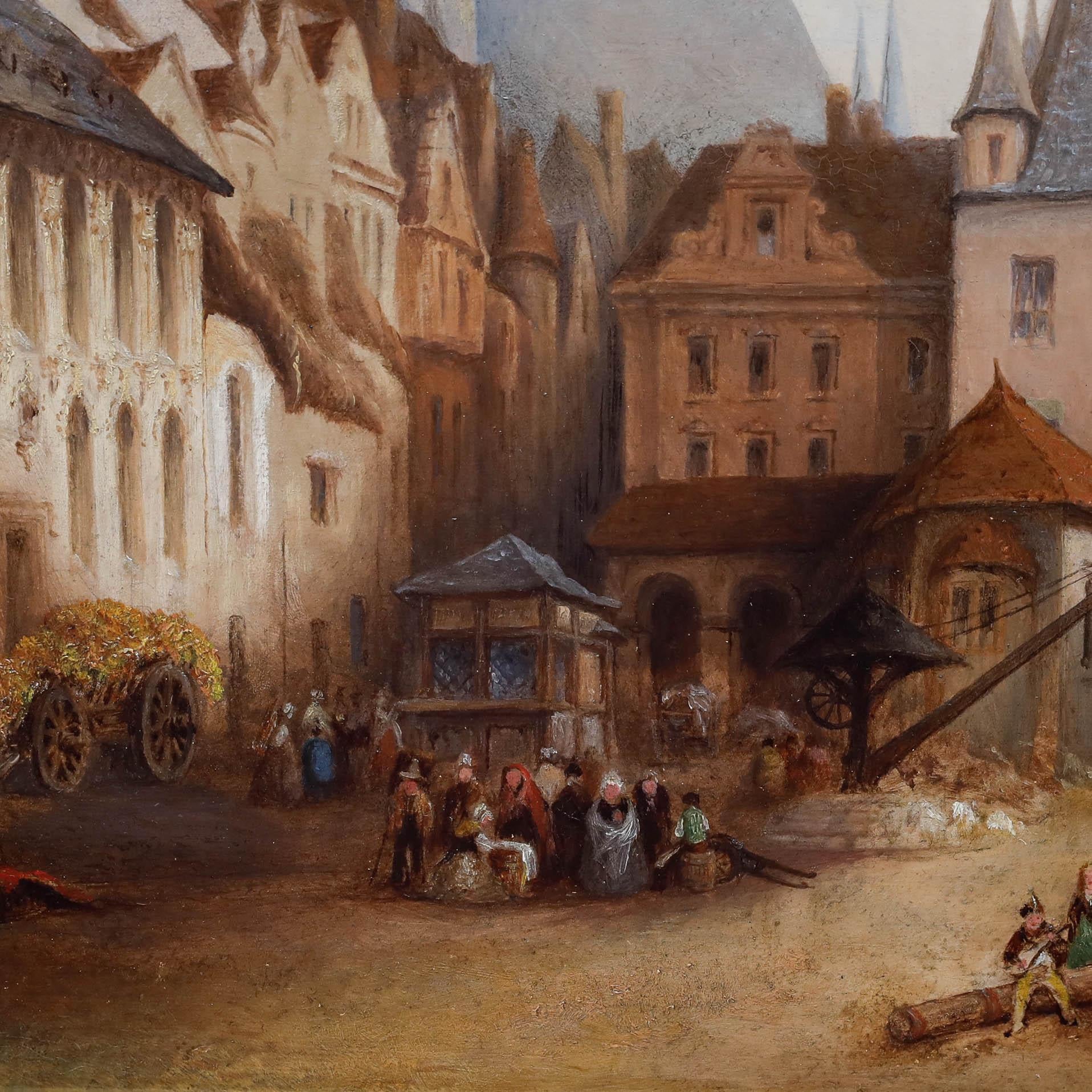 E. Oswald Coe (fl.1833-1851) - Frühes 19. Jahrhundert Öl, Frankfurt am Main im Angebot 1