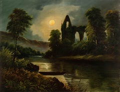 E. S. Dyer  - 1871 Oil, Bolton Abbey