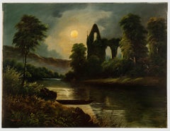 E. S. Dyer  - 1871 Oil, Bolton Abbey