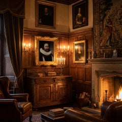 Early 17th-Century Dutch School Portrait Of A Gentleman In A Ruff, Oil Painting