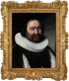 Early 17th-Century Dutch School Portrait Of A Gentleman In A Ruff, Oil Painting Early 17th-Century Dutch School Portrait Of A Gentleman In A Ruff, Oil Painting