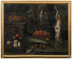 Early 17th century Italian painting - Still Life interior - Oil on canvas Italy